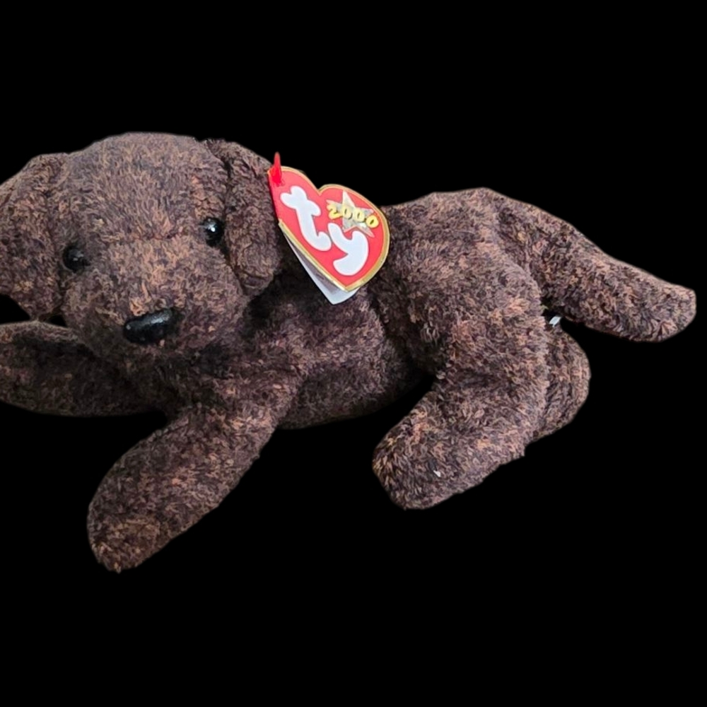TY Beanie Baby Brown Plush Dog